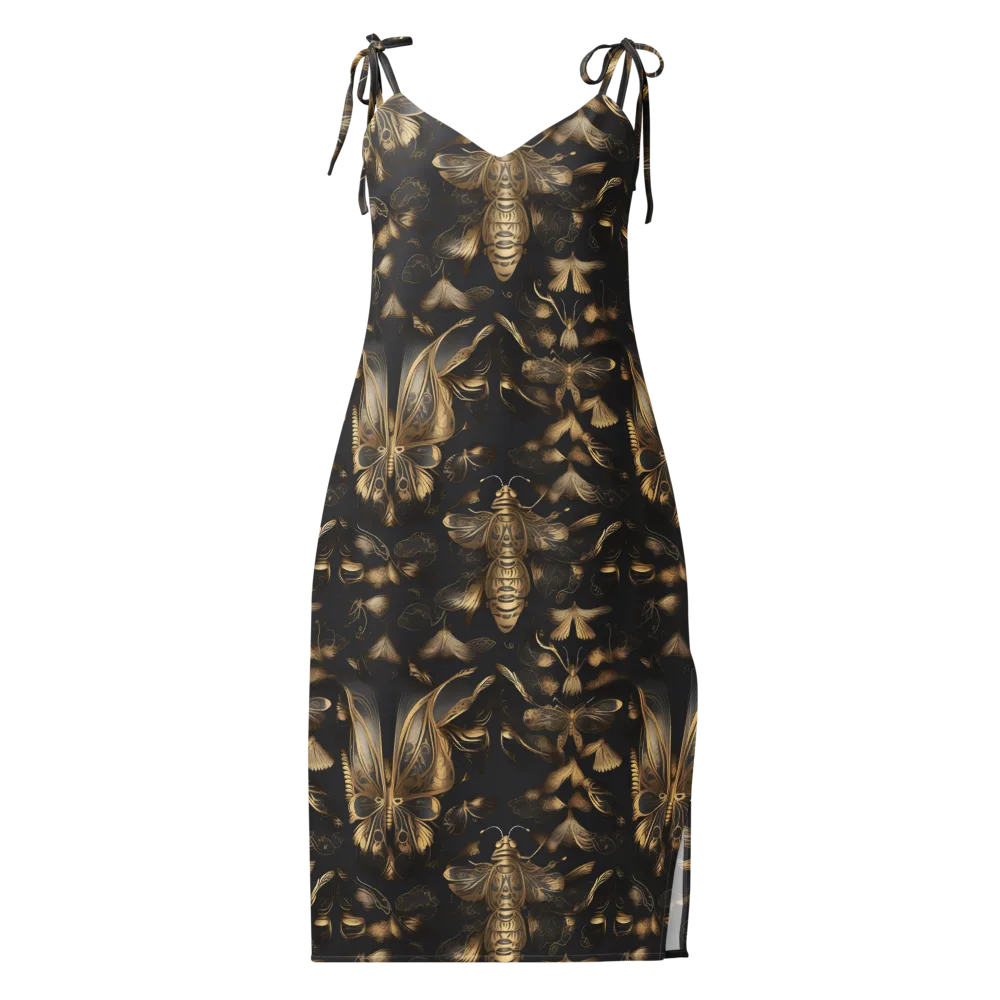 Nocturne Insects on Slip Dress — Front