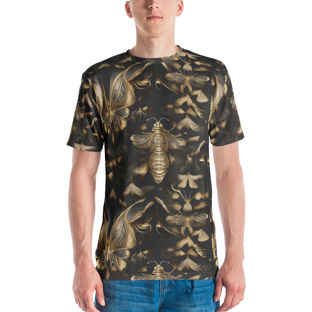 Nocturne Insects on Men's Crew Neck T-Shirt — Front
