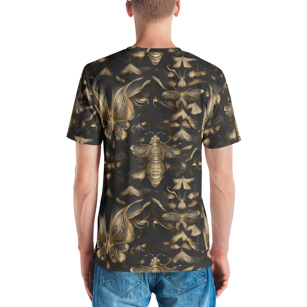 Nocturne Insects on Men's Crew Neck T-Shirt — Back