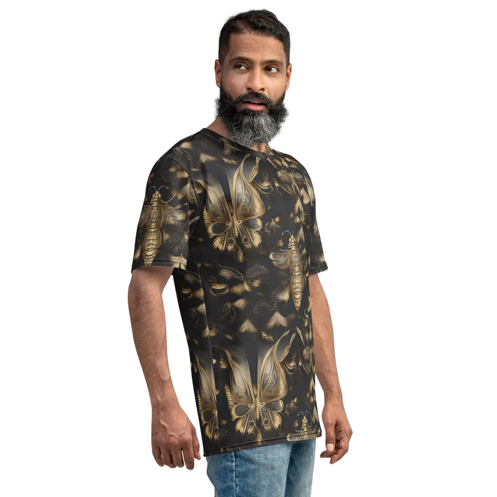 Nocturne Insects on Men's Crew Neck T-Shirt — Right