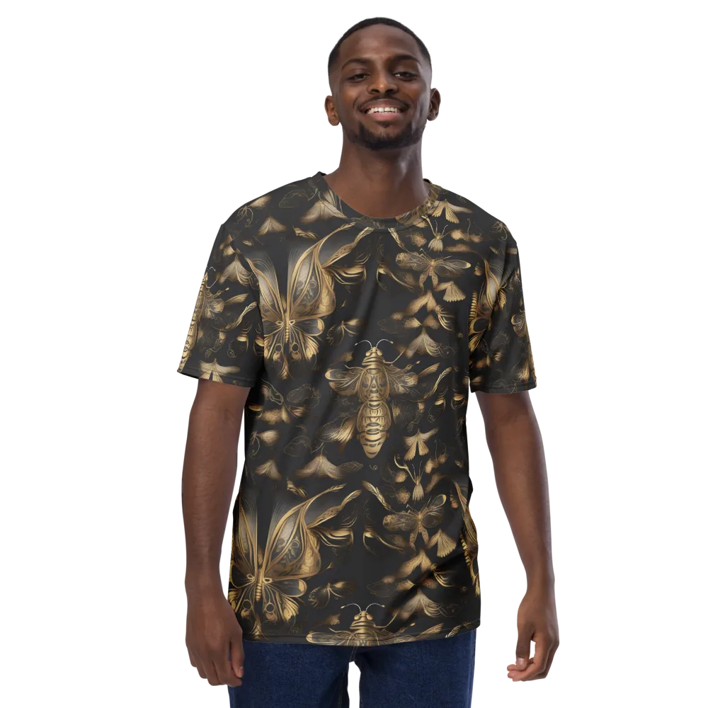 Nocturne Insects on Men's Crew Neck T-Shirt — Front