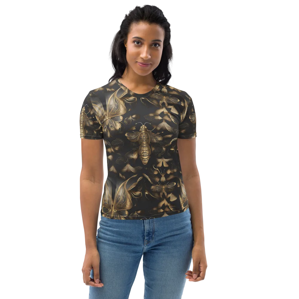 Nocturne Insects on Women's Crew Neck T-Shirt — Front