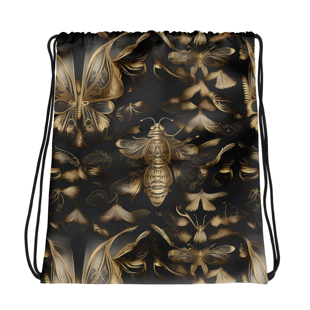 Nocturne Insects on Drawstring Bag — Photo