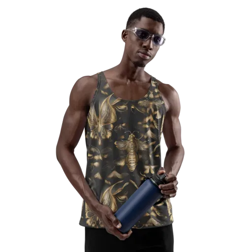 Nocturne Insects on a Men's Tank Top