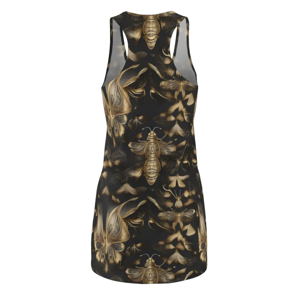 Nocturne Insects on Racerback Dress — Back