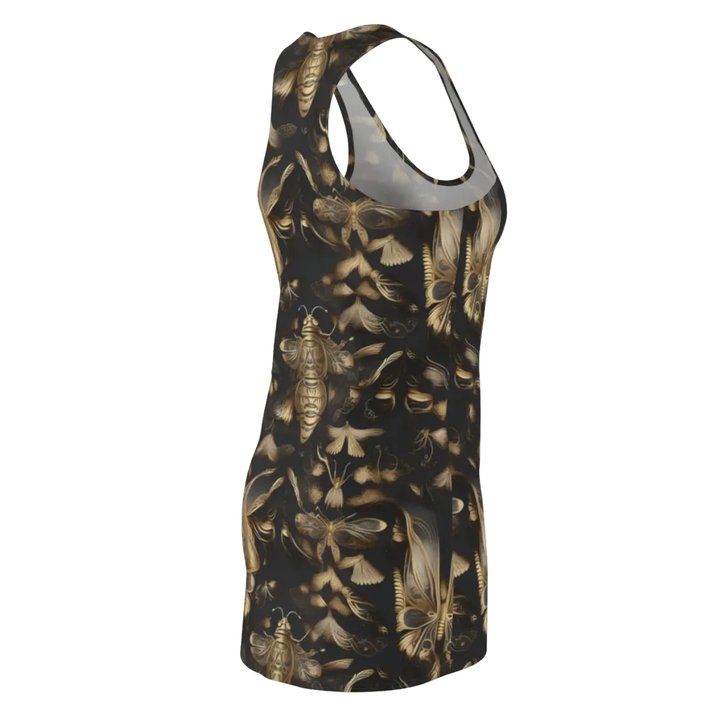 Nocturne Insects on Racerback Dress — Back Side