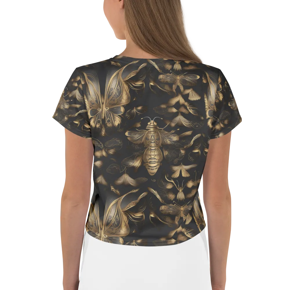 Nocturne Insects on Crop Tee — Back