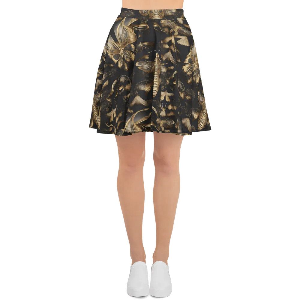 Nocturne Insects on Skater Skirt — Front