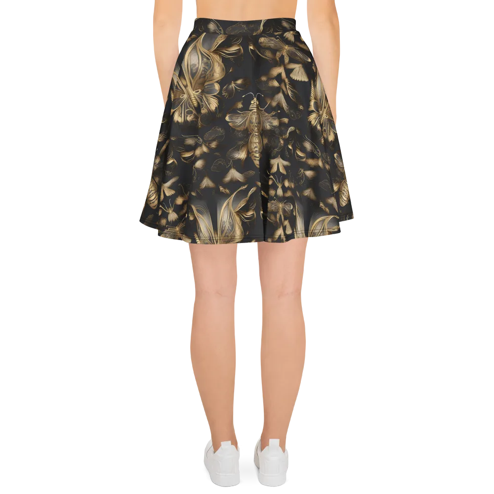 Nocturne Insects on Skater Skirt — Back