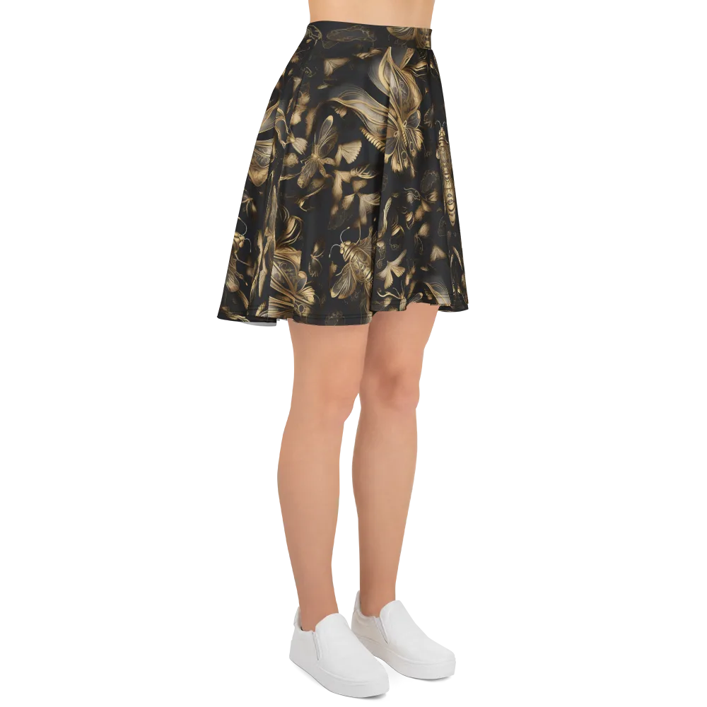 Nocturne Insects on Skater Skirt — Right