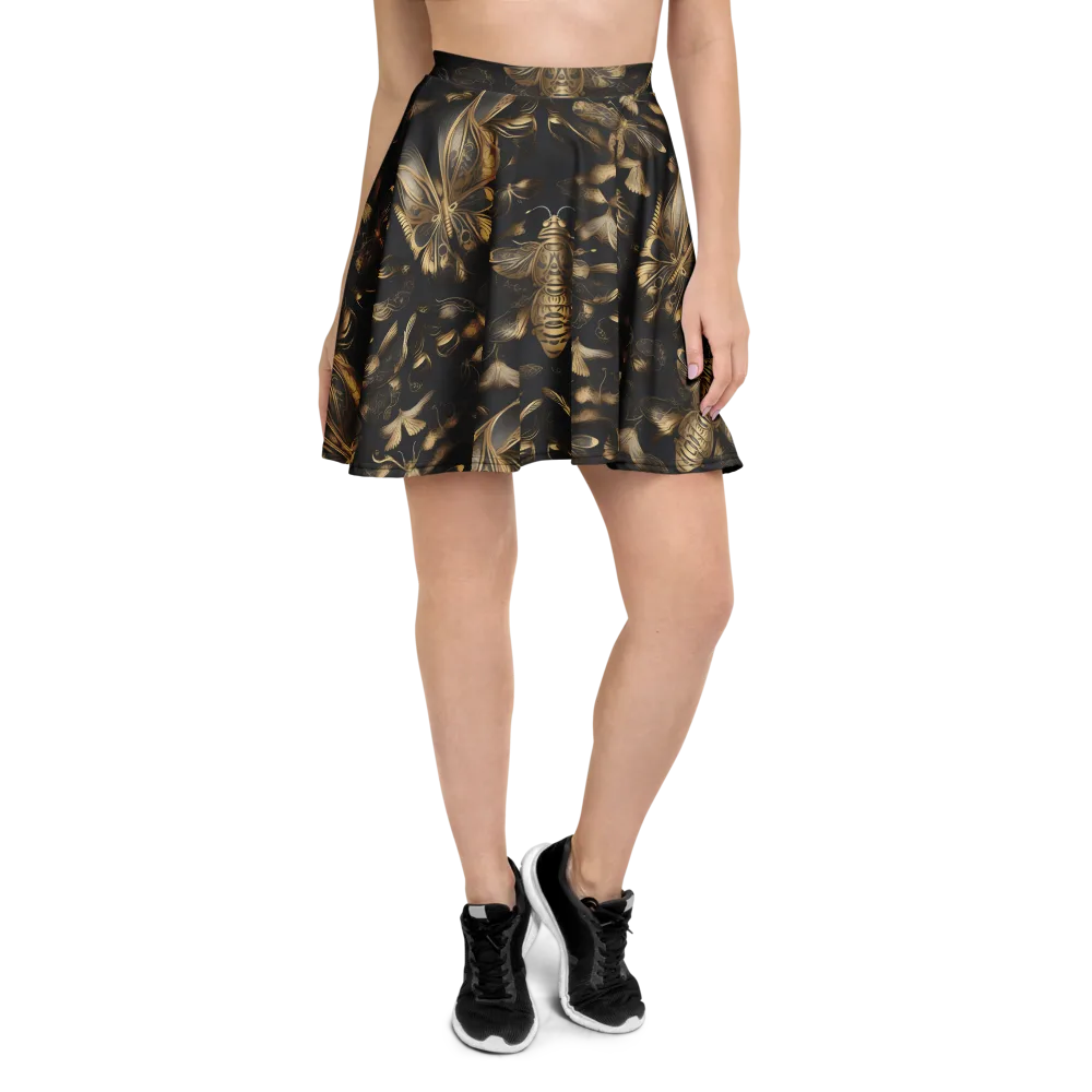 Nocturne Insects on Skater Skirt — Front