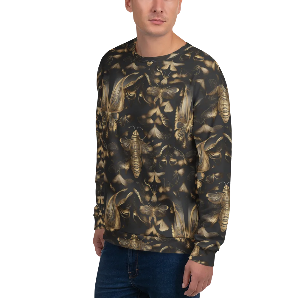 Nocturne Insects on Sweatshirt — Left Front