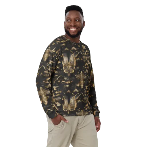 Nocturne Insects on a Sweatshirt