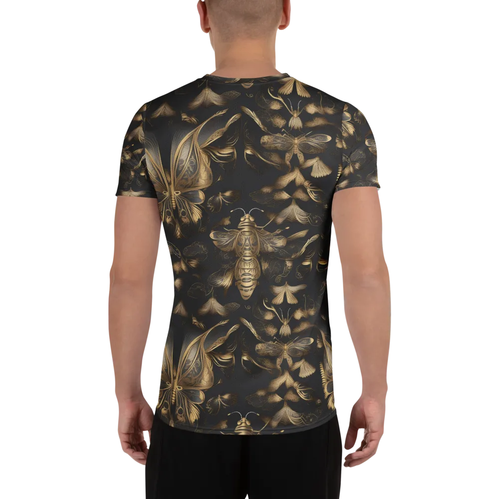Nocturne Insects on Men's Athletic T-Shirt — Back