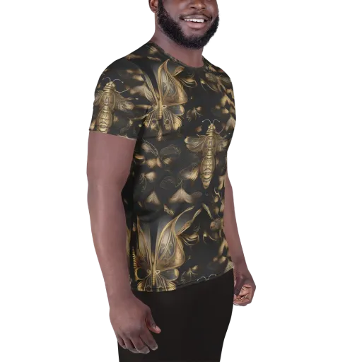Nocturne Insects on a Men's Athletic T-Shirt