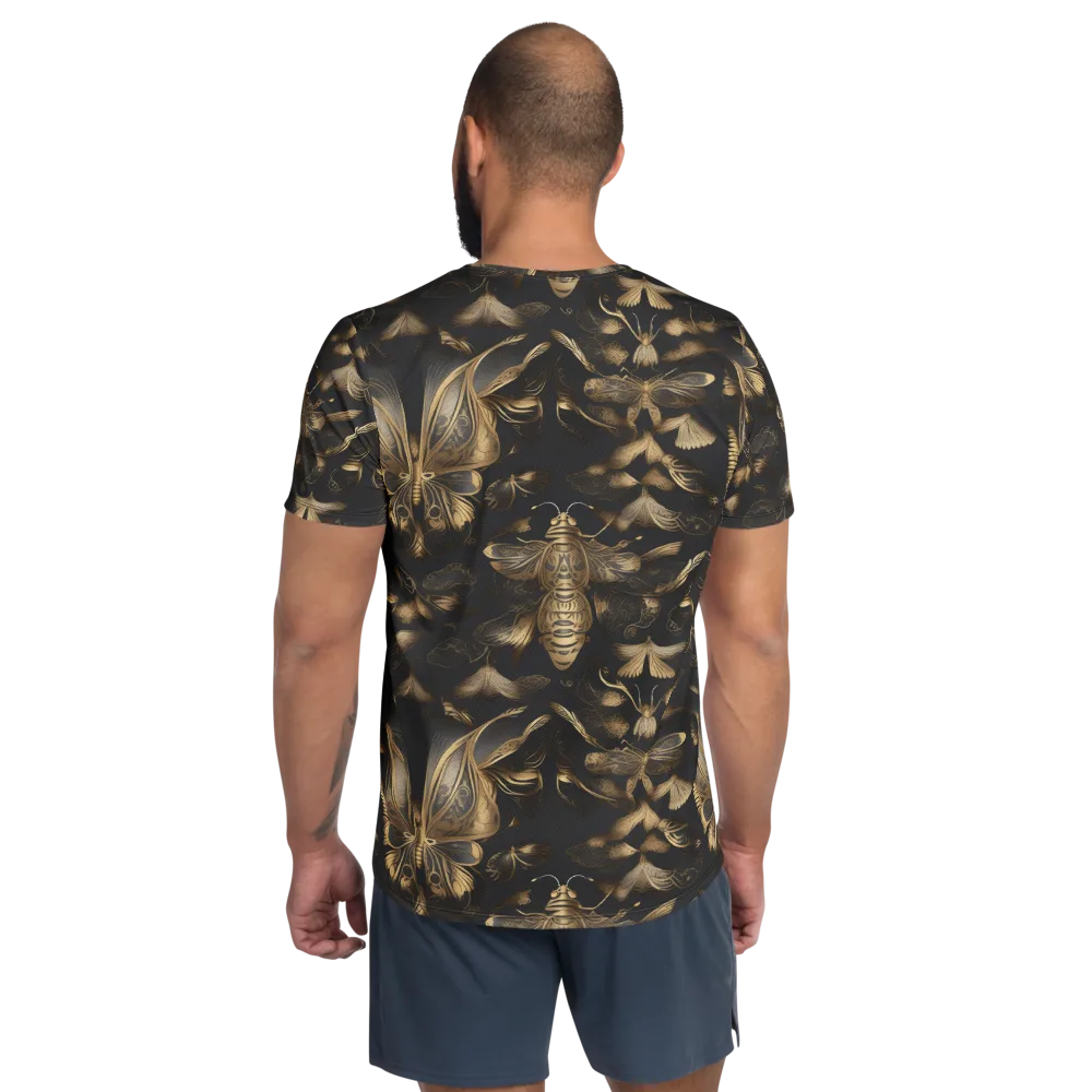 Nocturne Insects on Men's Athletic T-Shirt — Back