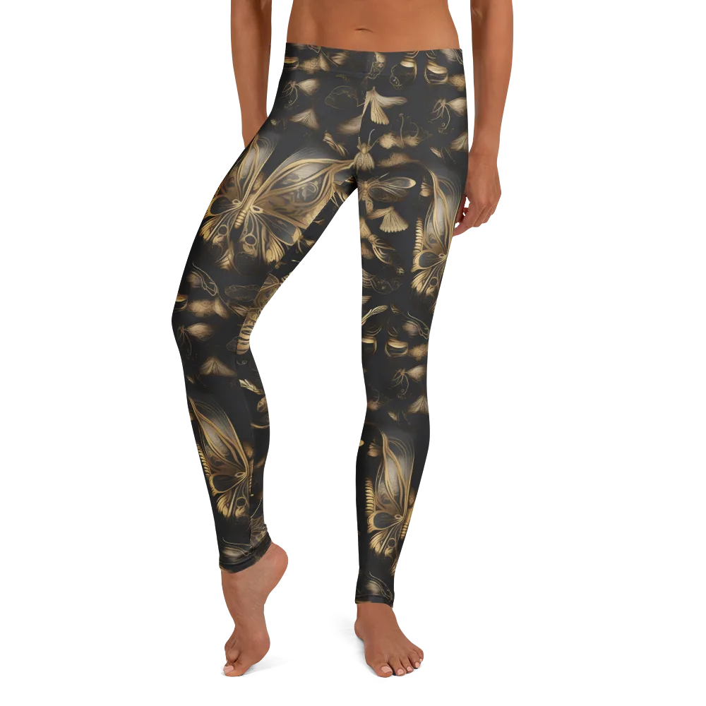 Nocturne Insects on Leggings — Front