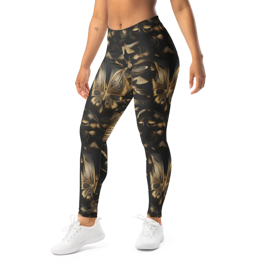 Nocturne Insects on Leggings — Left Front