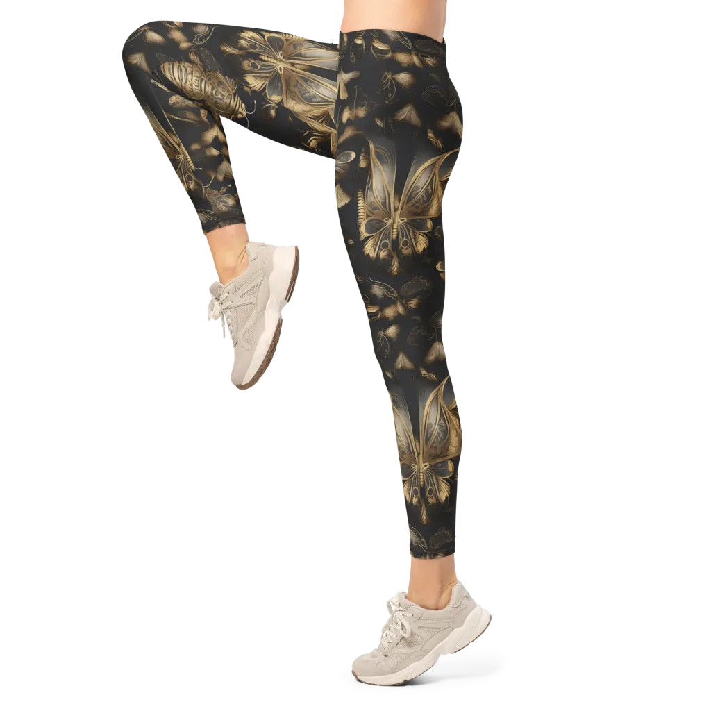Nocturne Insects on Leggings — Left