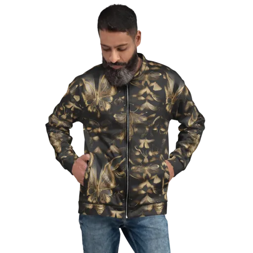 Nocturne Insects on a Bomber Jacket