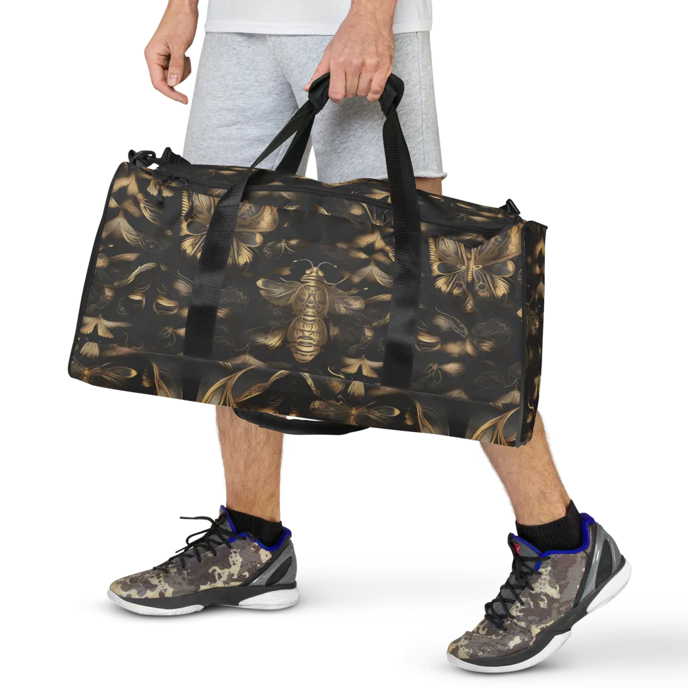 Nocturne Insects on Duffle Bag — Front