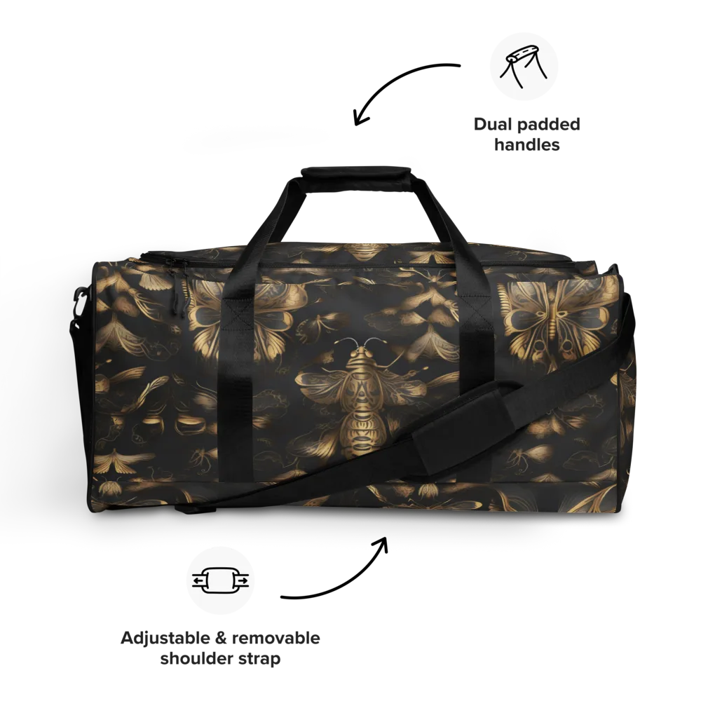 Nocturne Insects on Duffle Bag — Front