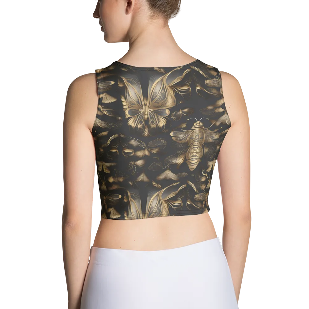 Nocturne Insects on Crop Top — Back