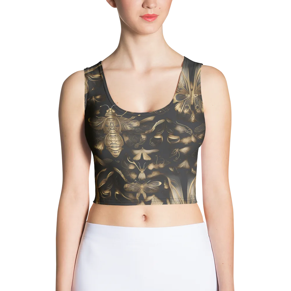 Nocturne Insects on Crop Top — Front