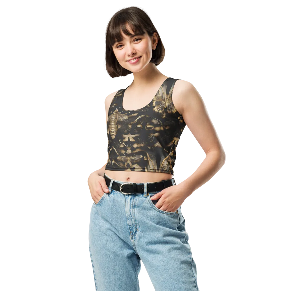 Nocturne Insects on Crop Top — Front