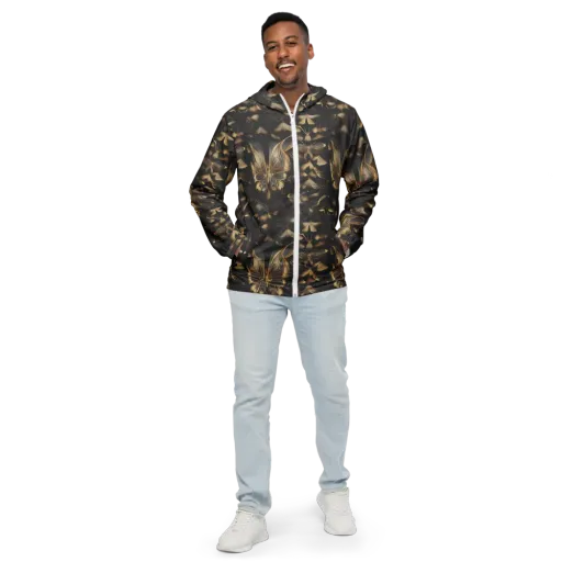 Nocturne Insects on a Men's Windbreaker