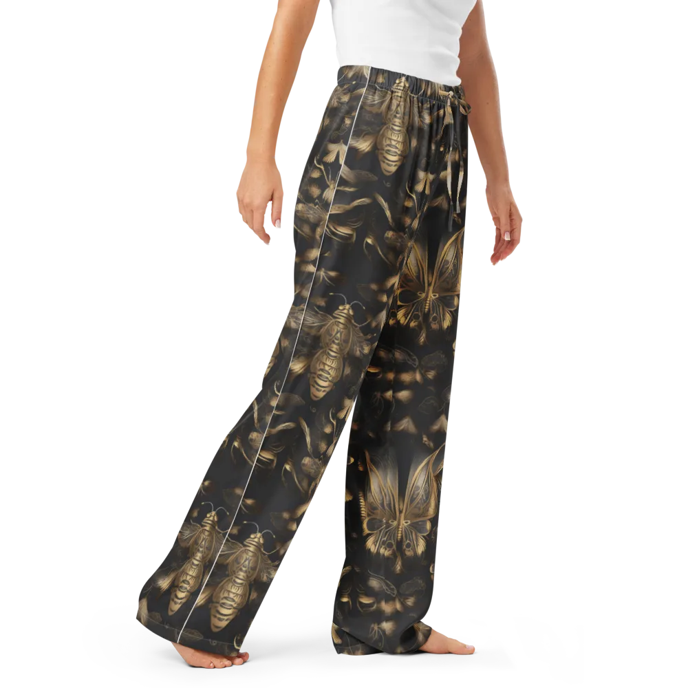 Nocturne Insects on Women's Pajama Pants — Right Front