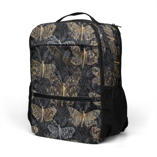 Gilded Nightwing on a Utility Backpack
