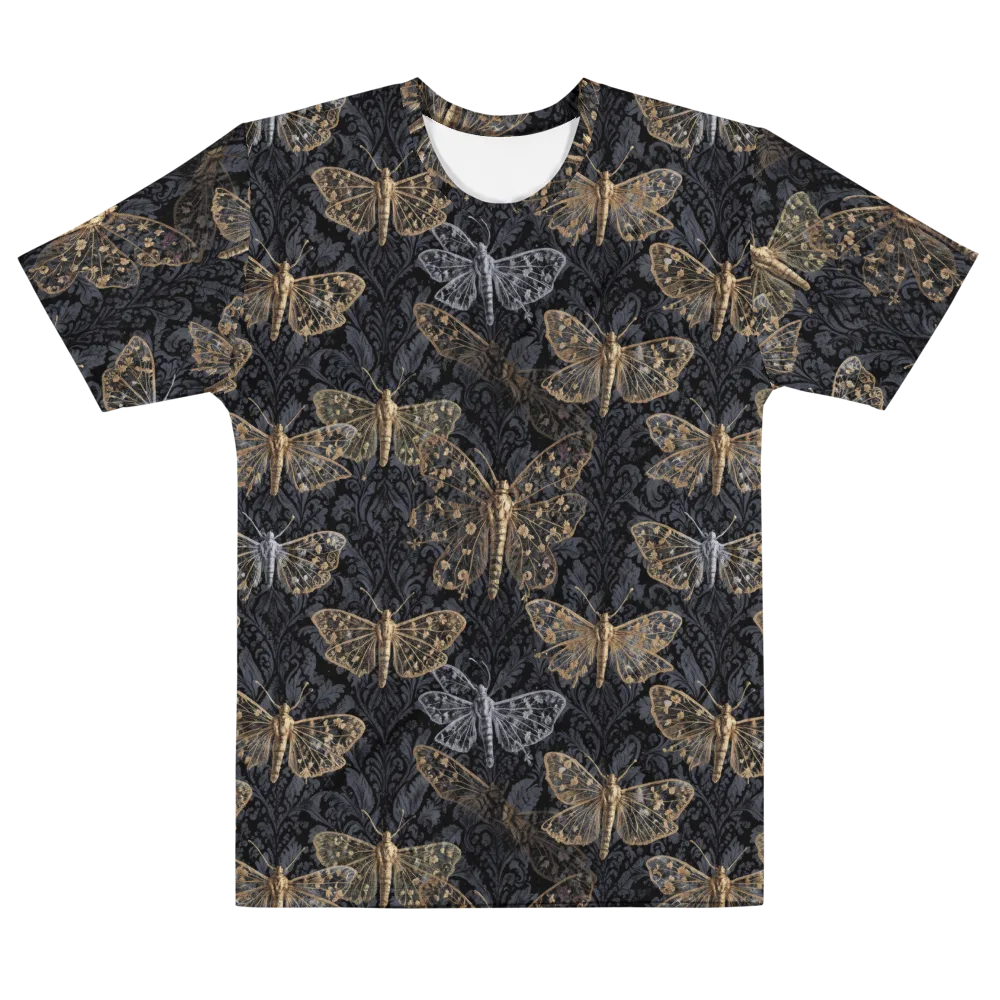 Gilded Nightwing on Men's Cotton Crew Neck T-Shirt — Front