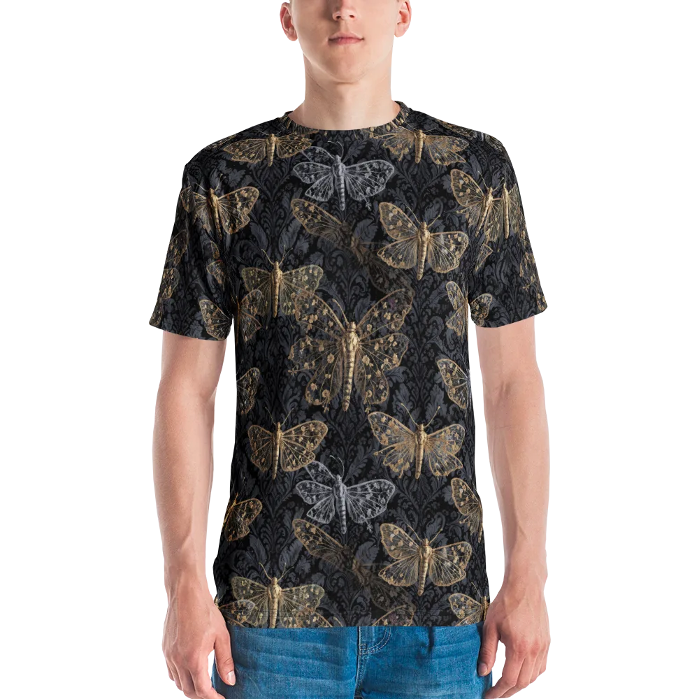 Gilded Nightwing on Men's Crew Neck T-Shirt — Front