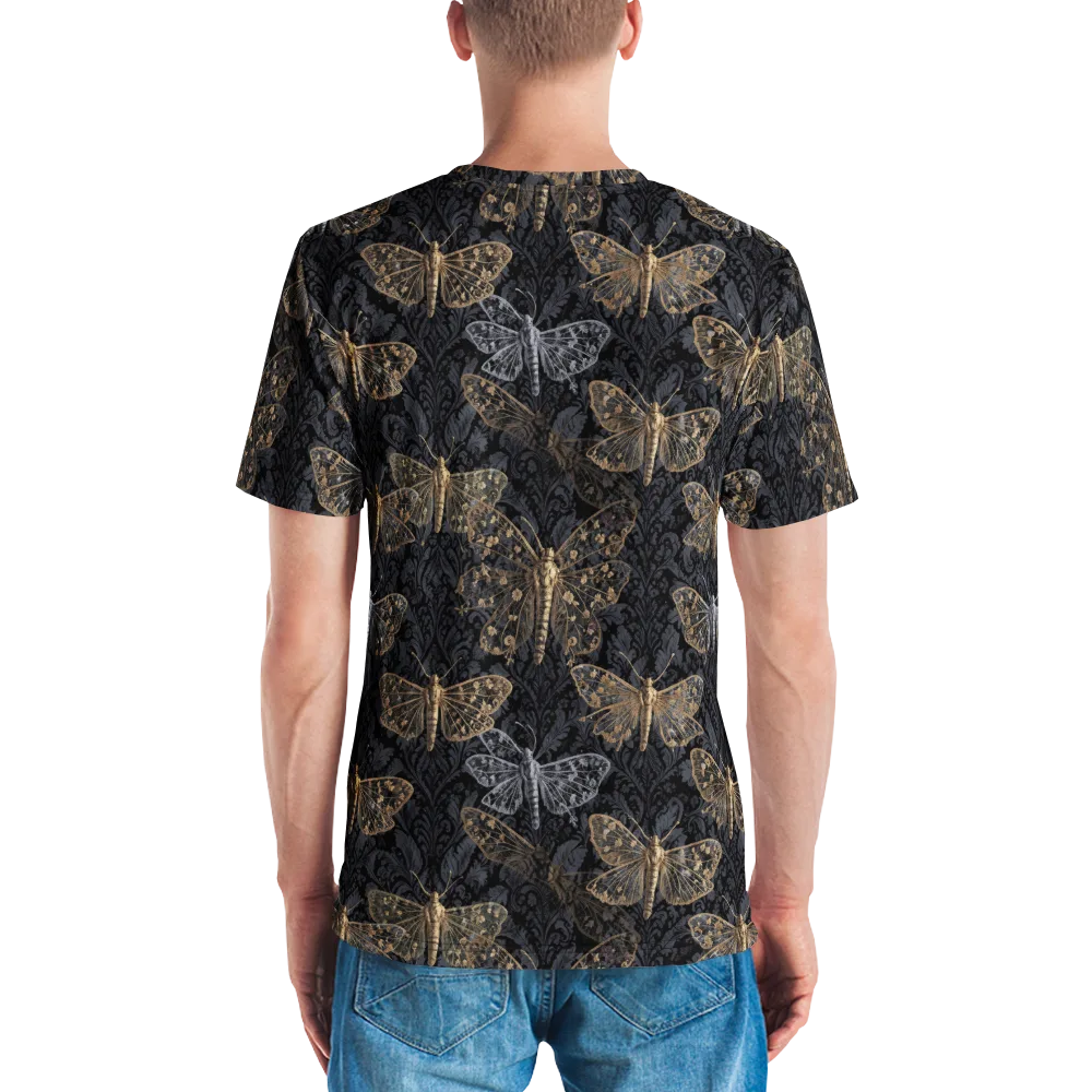 Gilded Nightwing on Men's Crew Neck T-Shirt — Back