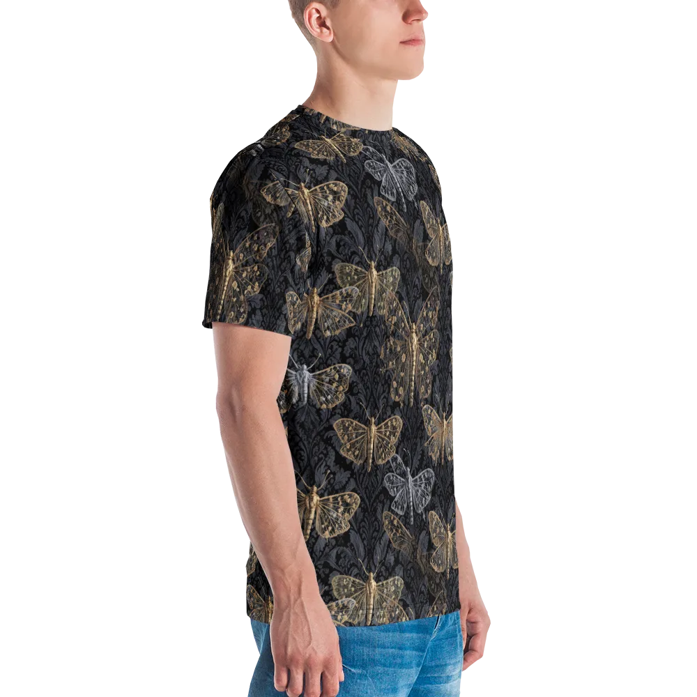 Gilded Nightwing on Men's Crew Neck T-Shirt — Right