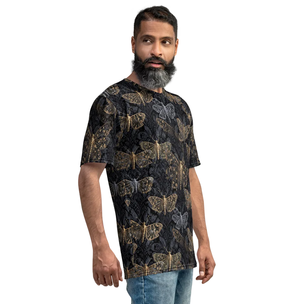 Gilded Nightwing on Men's Crew Neck T-Shirt — Right