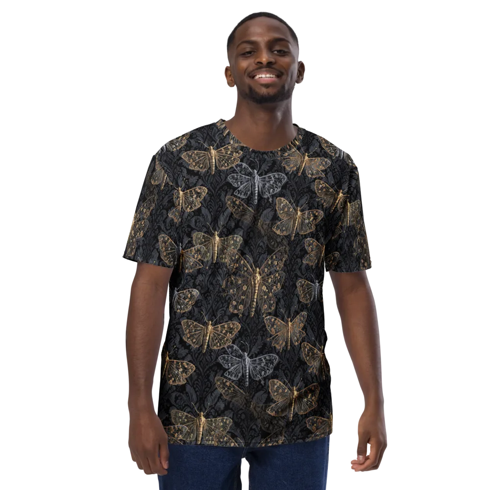Gilded Nightwing on Men's Crew Neck T-Shirt — Front