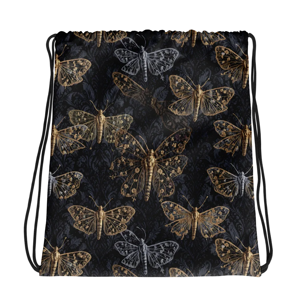 Gilded Nightwing on Drawstring Bag — Photo
