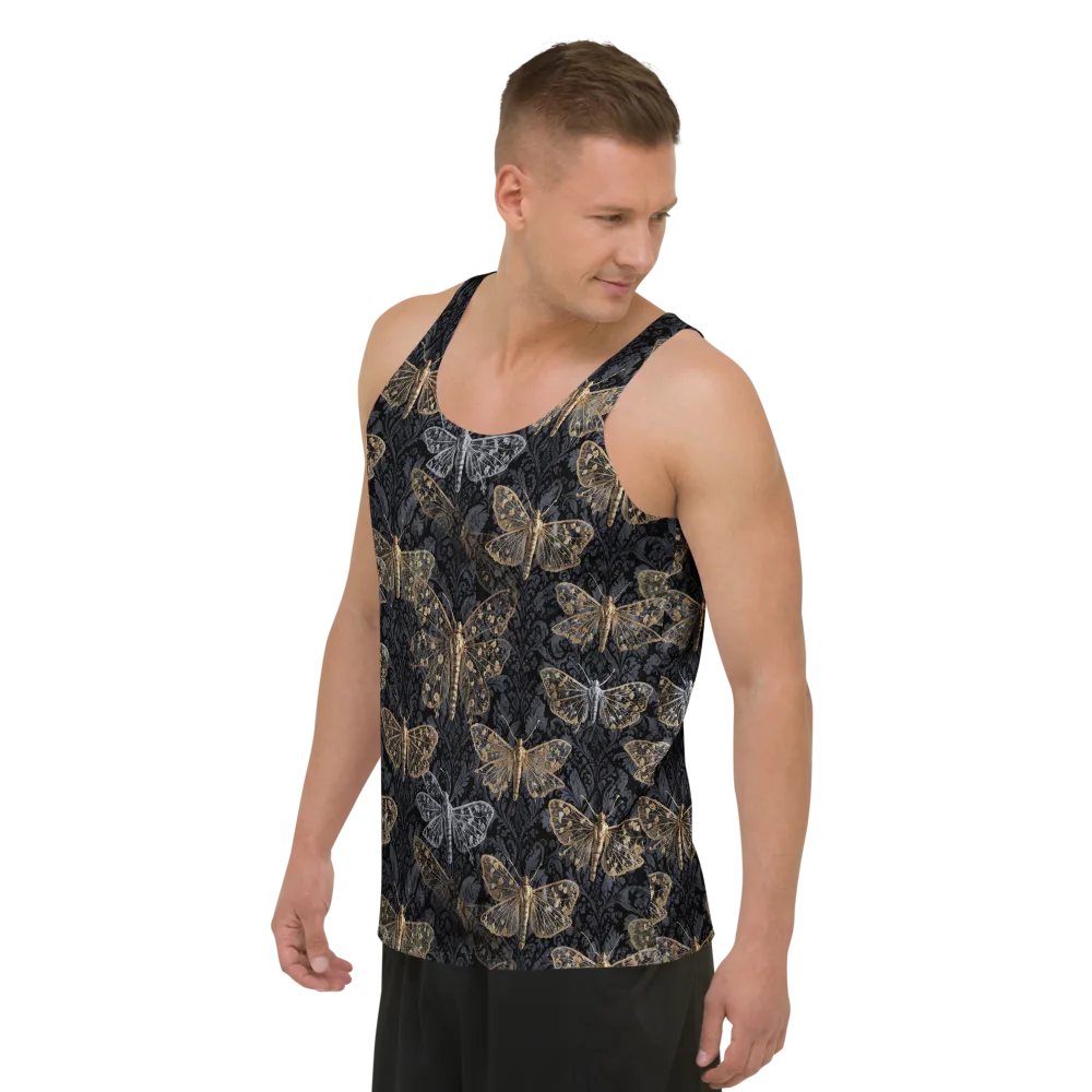 Gilded Nightwing on Men's Tank Top — Left Front