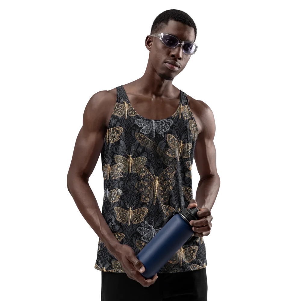 Gilded Nightwing on Men's Tank Top — Front