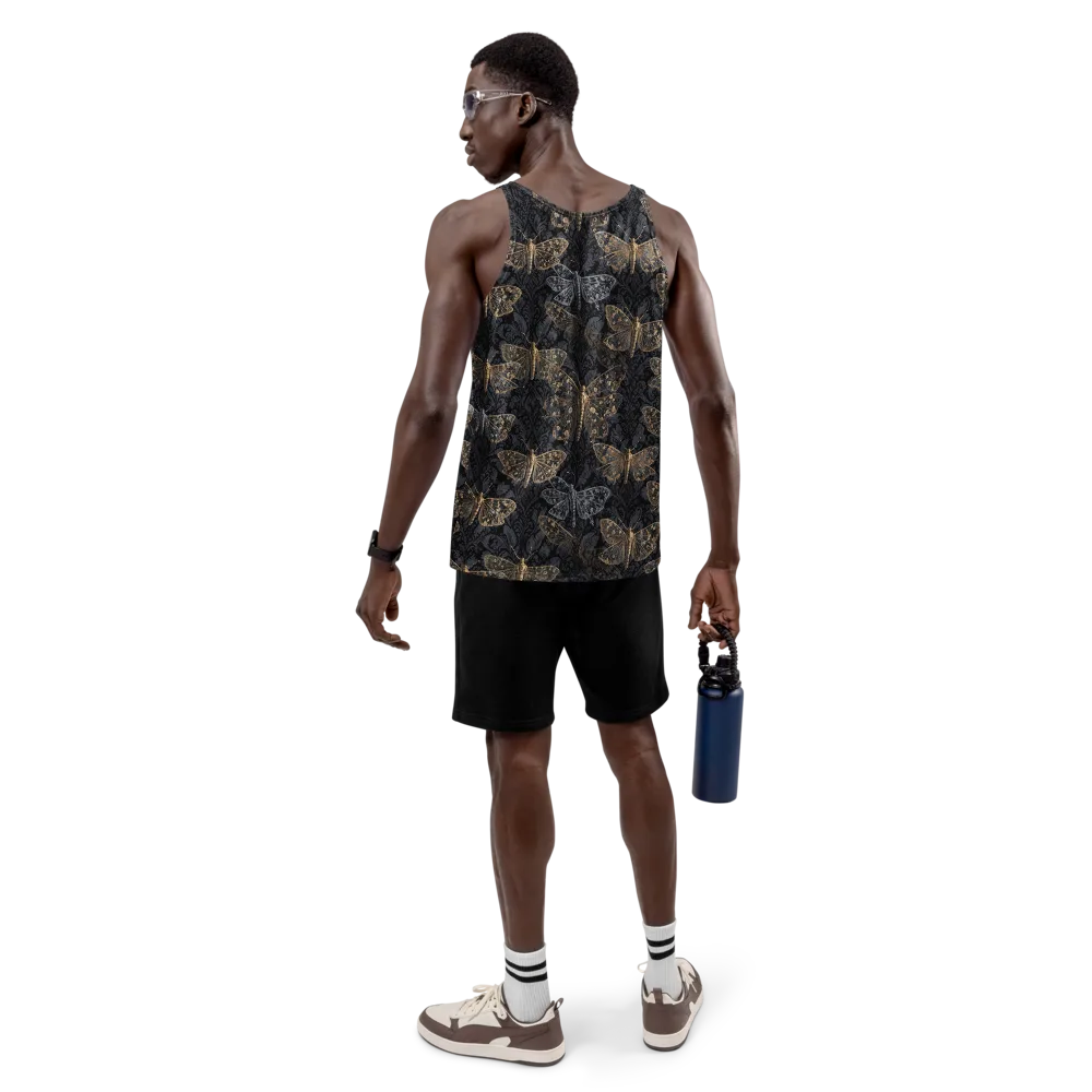 Gilded Nightwing on Men's Tank Top — Back