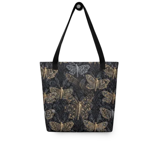 Gilded Nightwing on a Tote Bag