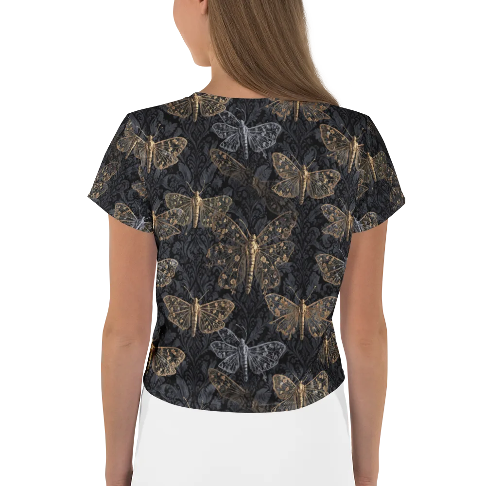 Gilded Nightwing on Crop Tee — Back