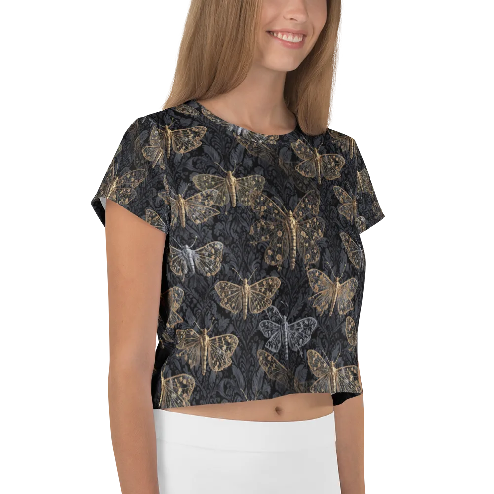 Gilded Nightwing on Crop Tee — Right