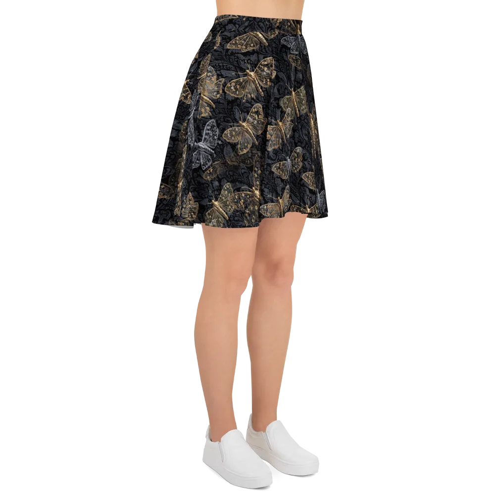 Gilded Nightwing on Skater Skirt — Right