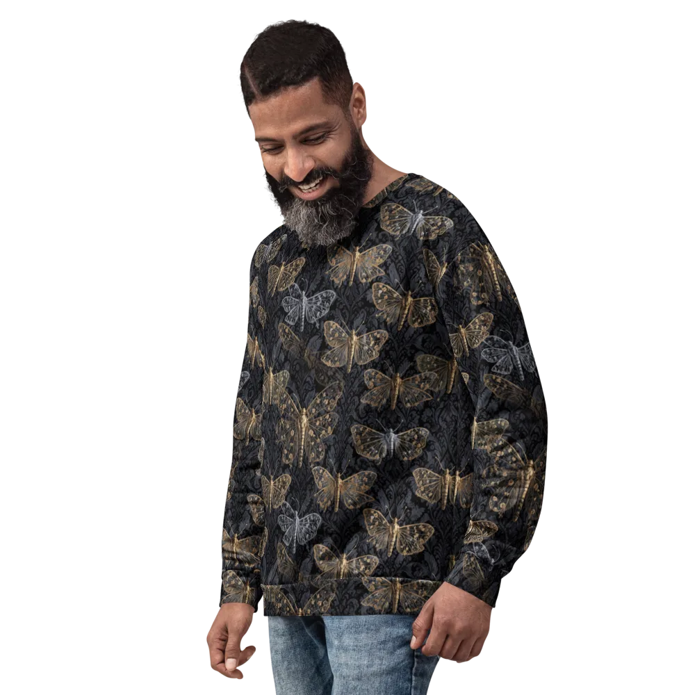 Gilded Nightwing on Sweatshirt — Left Front