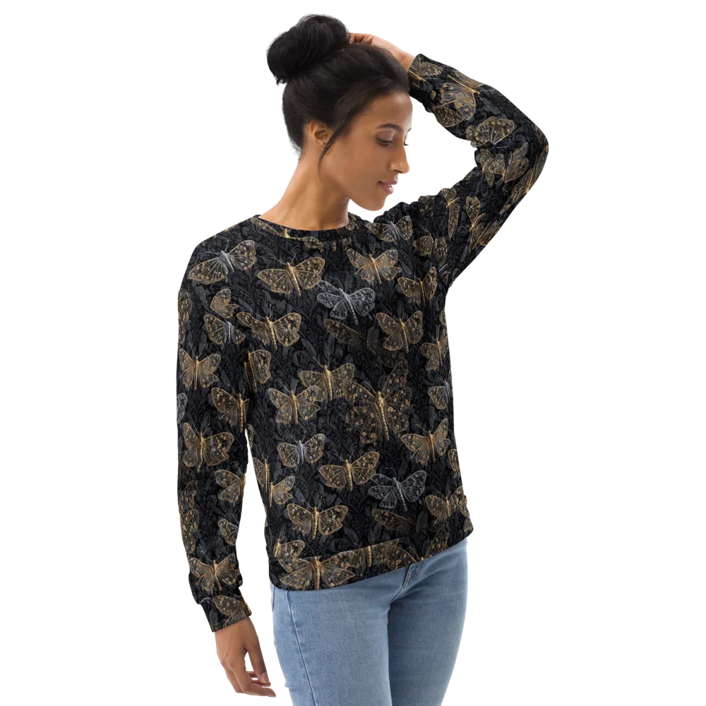 Gilded Nightwing on Sweatshirt — Right Front