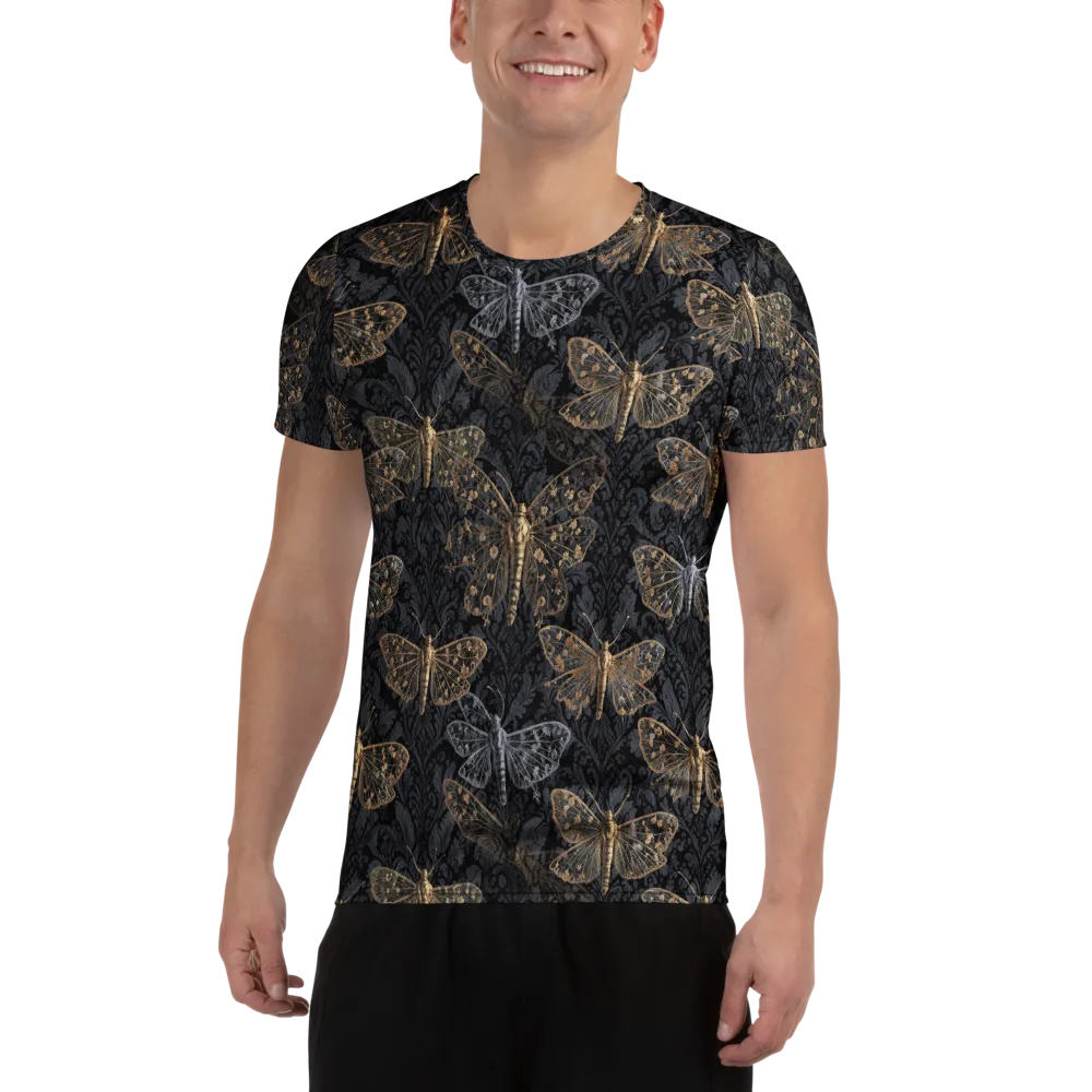 Gilded Nightwing on Men's Athletic T-Shirt — Front