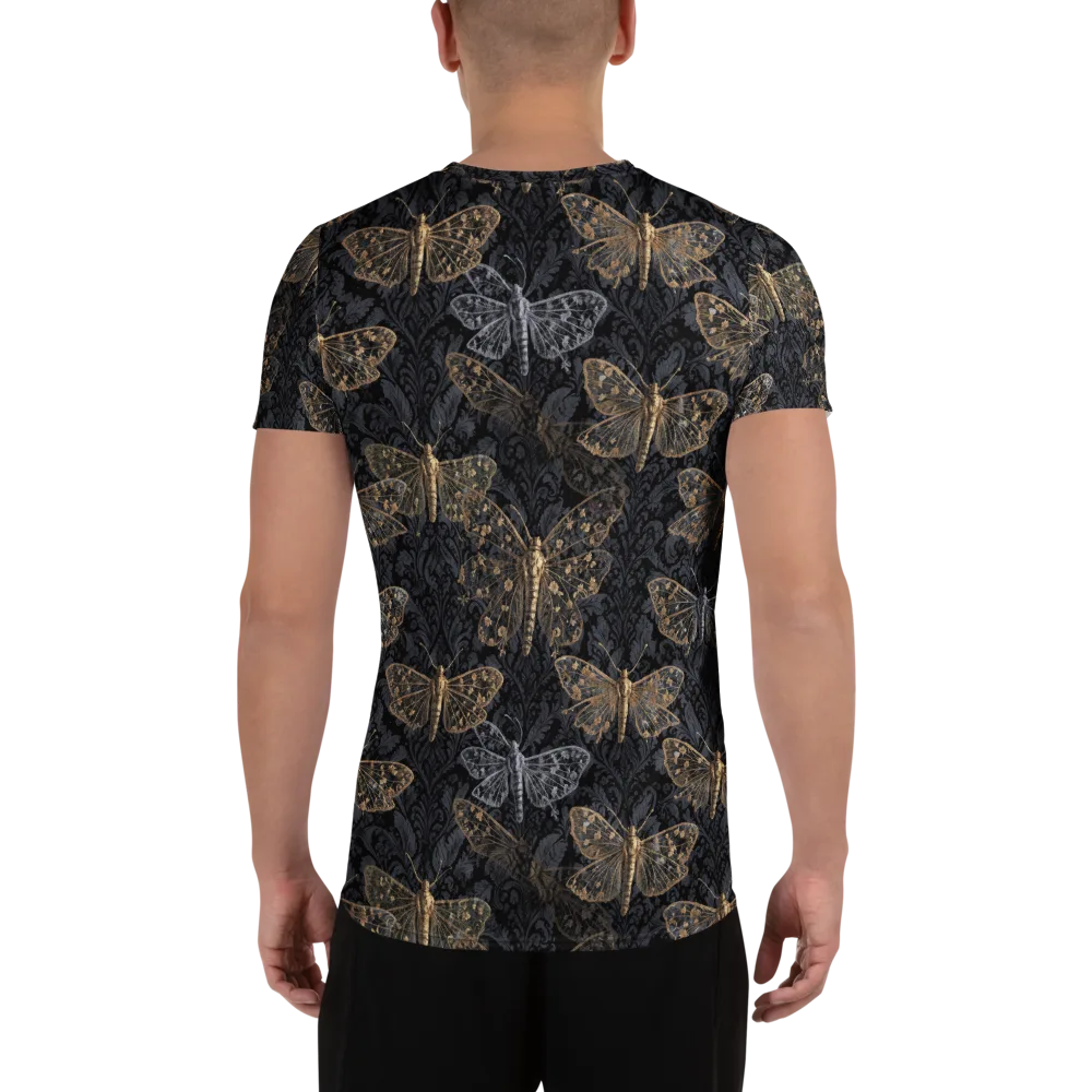 Gilded Nightwing on Men's Athletic T-Shirt — Back